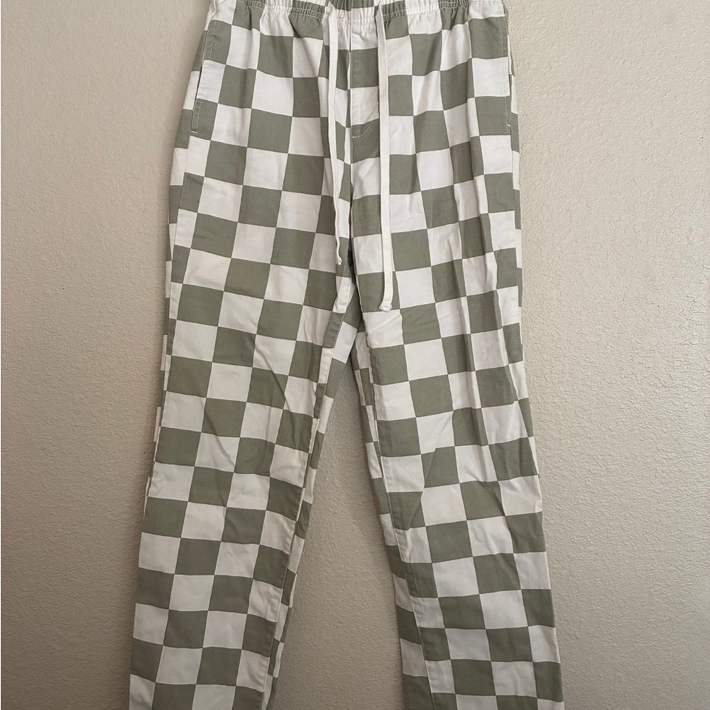 Forever 21 Green & White Checkerboard Pants – Size M (Men’s)